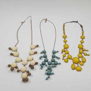 Vintage 3pc long Necklace Costume Jewlery